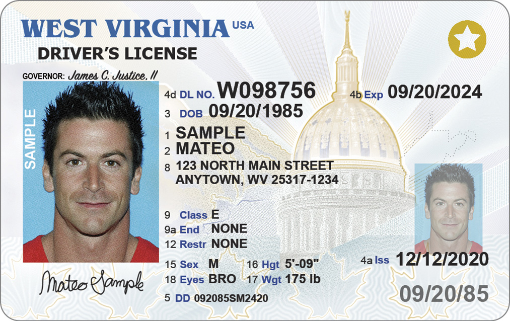 REAL ID Fully Compliant Driver's License image 2020 design