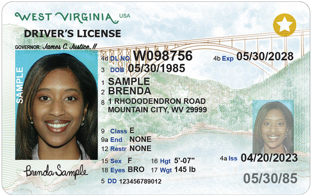 REAL ID Fully Compliant Driver's License image 2023 design