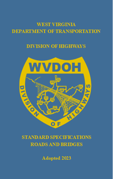 WVDOH Standard Specifications Roads and Bridges book cover