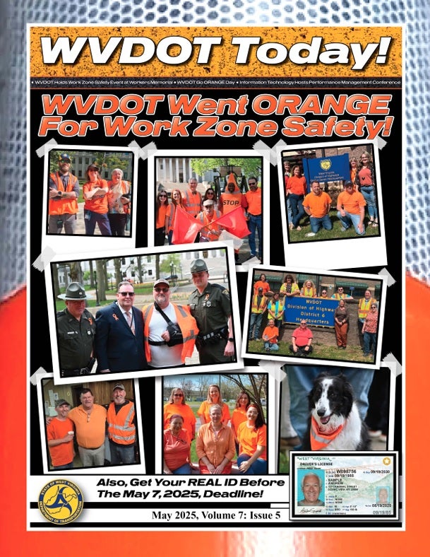 WVDOT Today May 2025 Newsletter Cover
